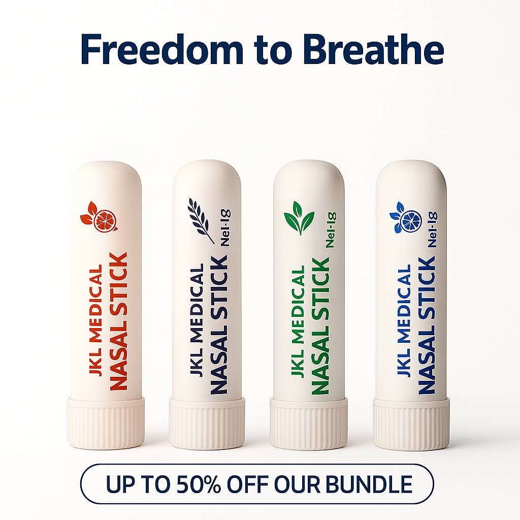 JKL Medical™ Nasal Stick 4 Pack