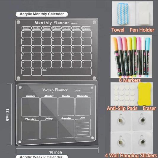 JKLMedical™ Acrylic Magnetic Calendar 