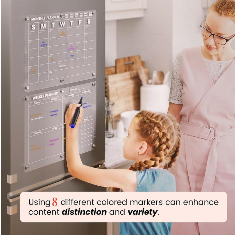 JKLMedical™ Acrylic Magnetic Calendar 